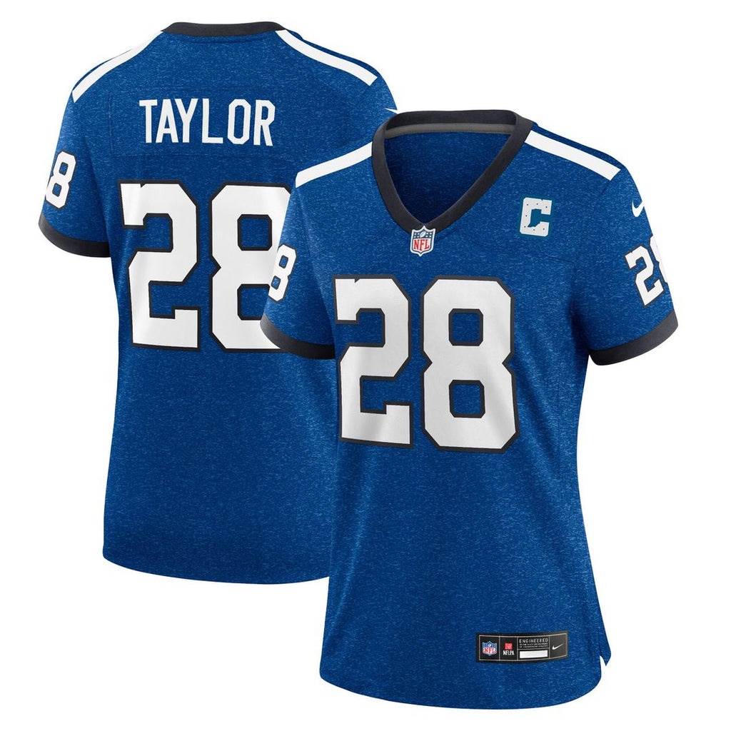 Jonathan Taylor Indianapolis Colts Nike Women's Indiana Nights Alternate Game Jersey - Royal Official NFL Team Apparel Football Fan Gear