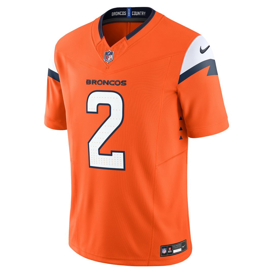 Patrick Surtain II Denver Broncos Nike Team Vapor F.U.S.E. Limited Jersey - Orange Official NFL Team Apparel Football Fan Gear