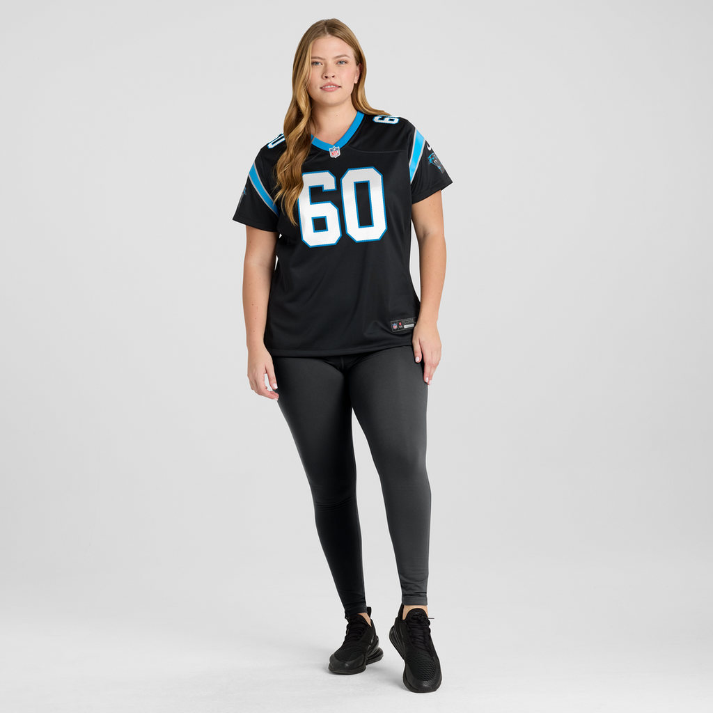 Nick Samac Carolina Panthers Nike Women's Team Game Jersey - Black Official NFL Team Apparel Football Fan Gear