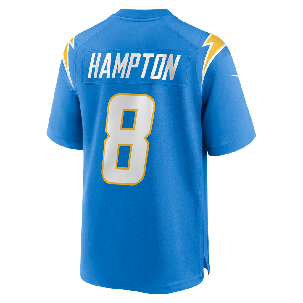 Omarion Hampton Los Angeles Chargers Nike Team Game Jersey - Powder Blue Official NFL Team Apparel Football Fan Gear