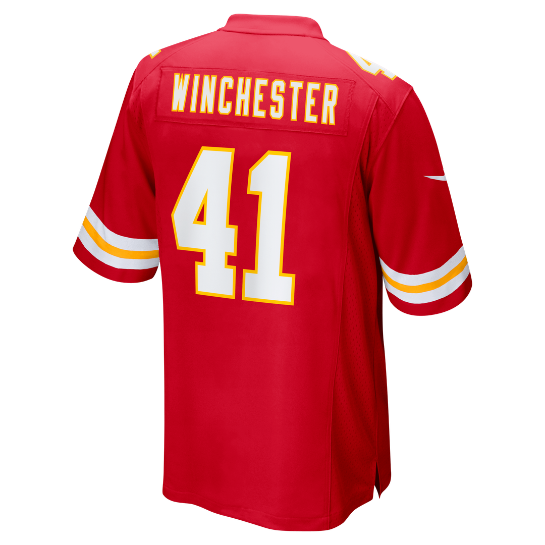 James Winchester Kansas City Chiefs Nike Game Jersey - Red Official NFL Team Apparel Football Fan Gear