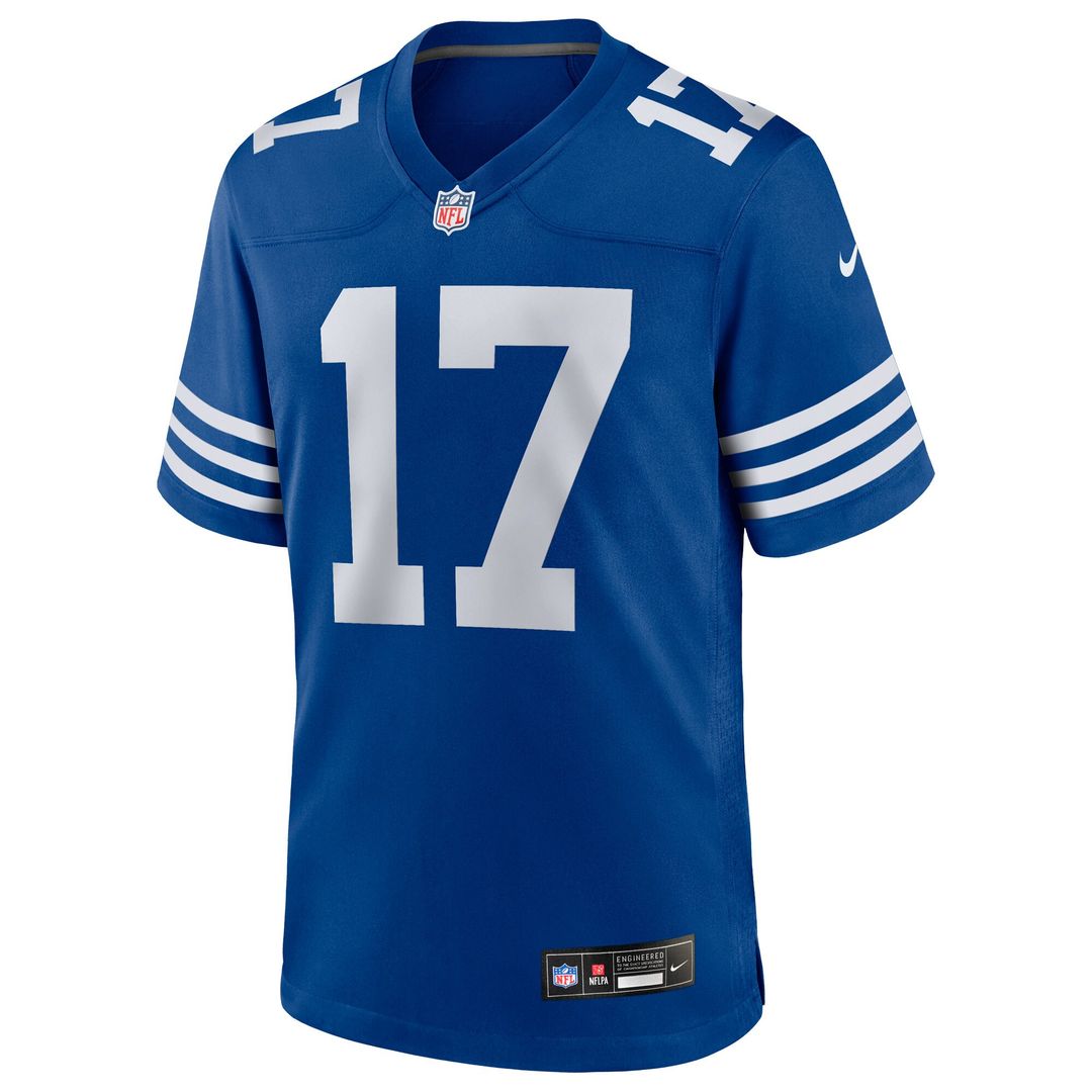 Daniel Jones Indianapolis Colts Nike Alternate 2 Indiana Nights Game Jersey - Heather Royal Official NFL Team Apparel Football Fan Gear