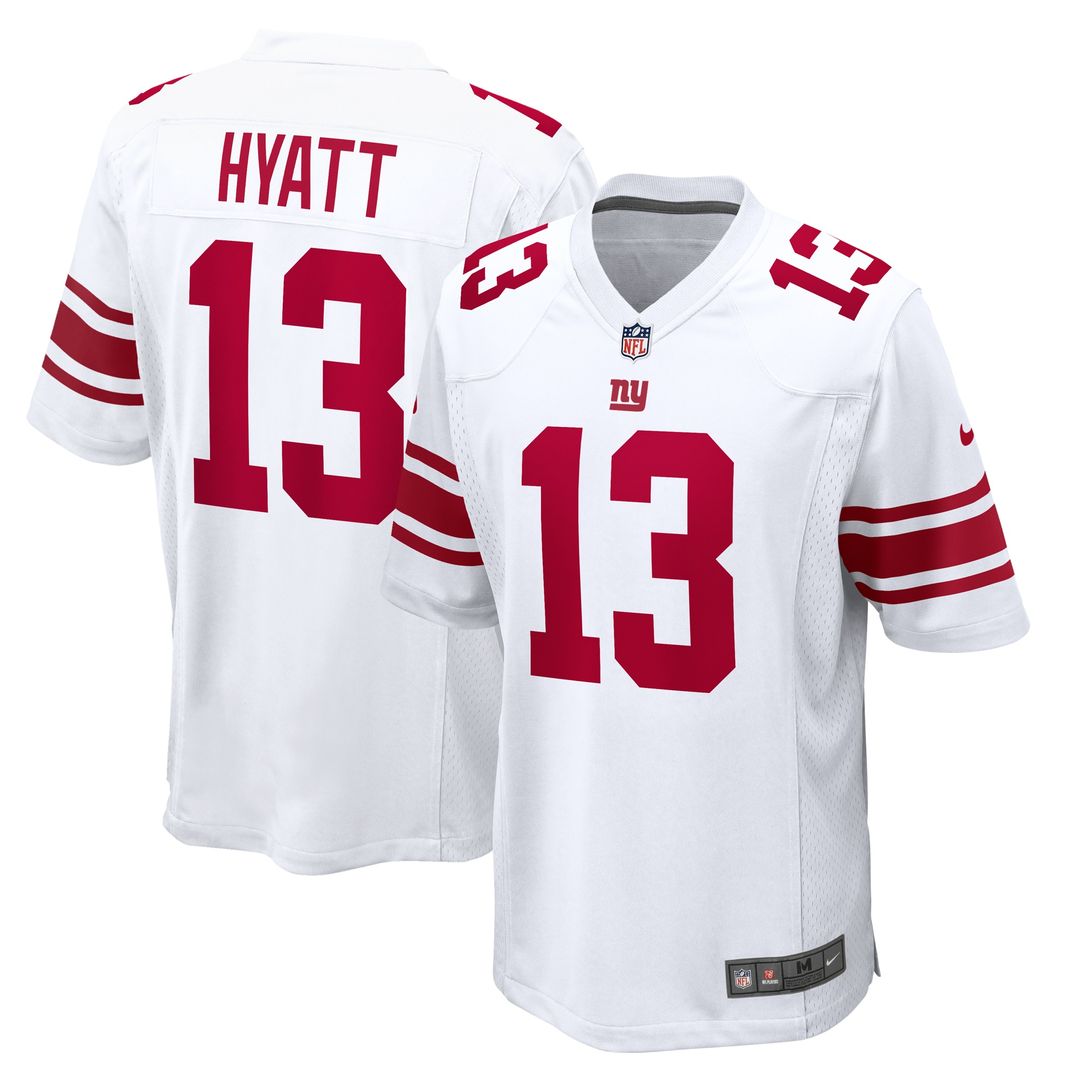 Jalin Hyatt New York Giants Nike Game Jersey - White Official NFL Team Apparel Football Fan Gear