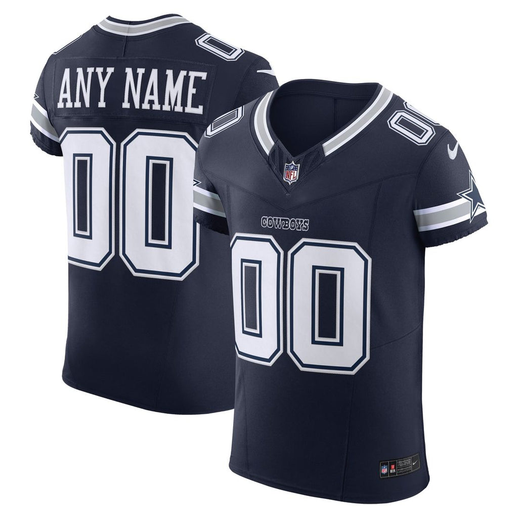 Dallas Cowboys Nike Vapor F.U.S.E. Elite Custom Jersey - Navy Official NFL Team Apparel Football Fan Gear