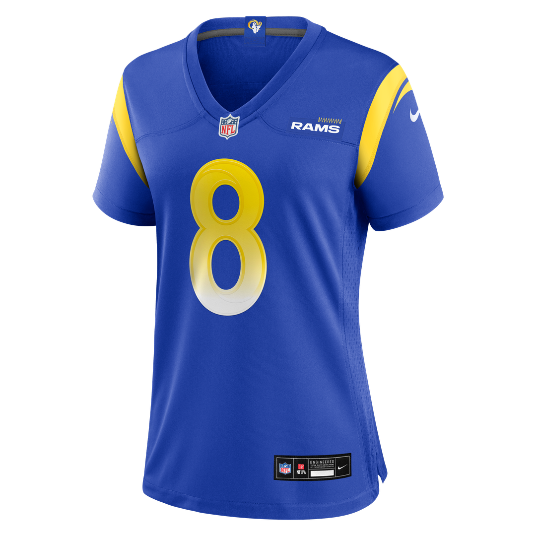 Jared Verse Los Angeles Rams Nike Women's Team Game Jersey - Royal Official NFL Team Apparel Football Fan Gear