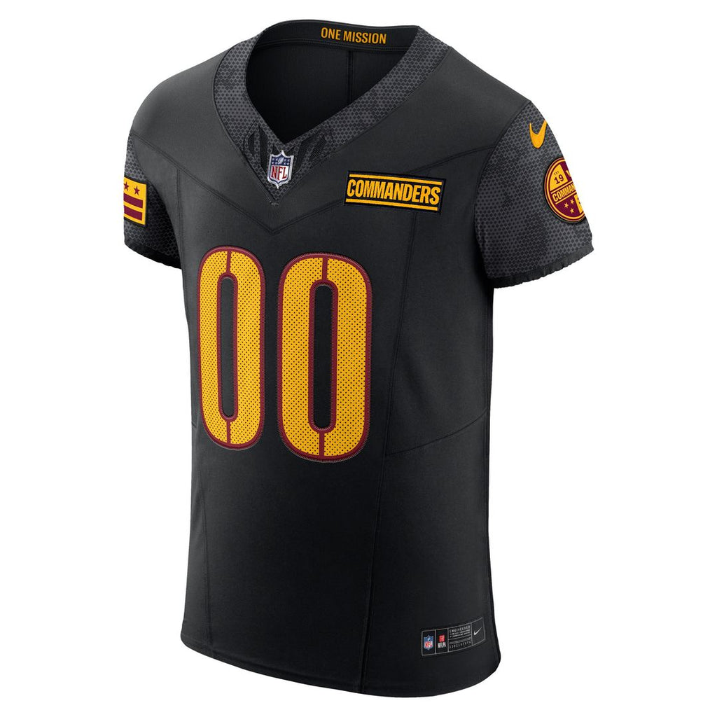 Washington Commanders Nike Alternate Vapor F.U.S.E. Elite Custom Jersey - Black Official NFL Team Apparel Football Fan Gear