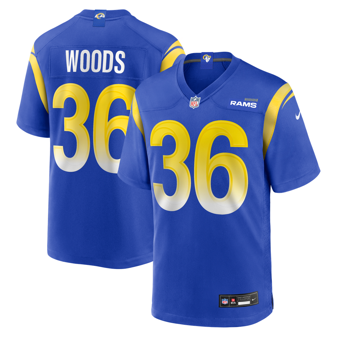 Charles Woods Los Angeles Rams Nike Game Jersey - Royal Official NFL Team Apparel Football Fan Gear
