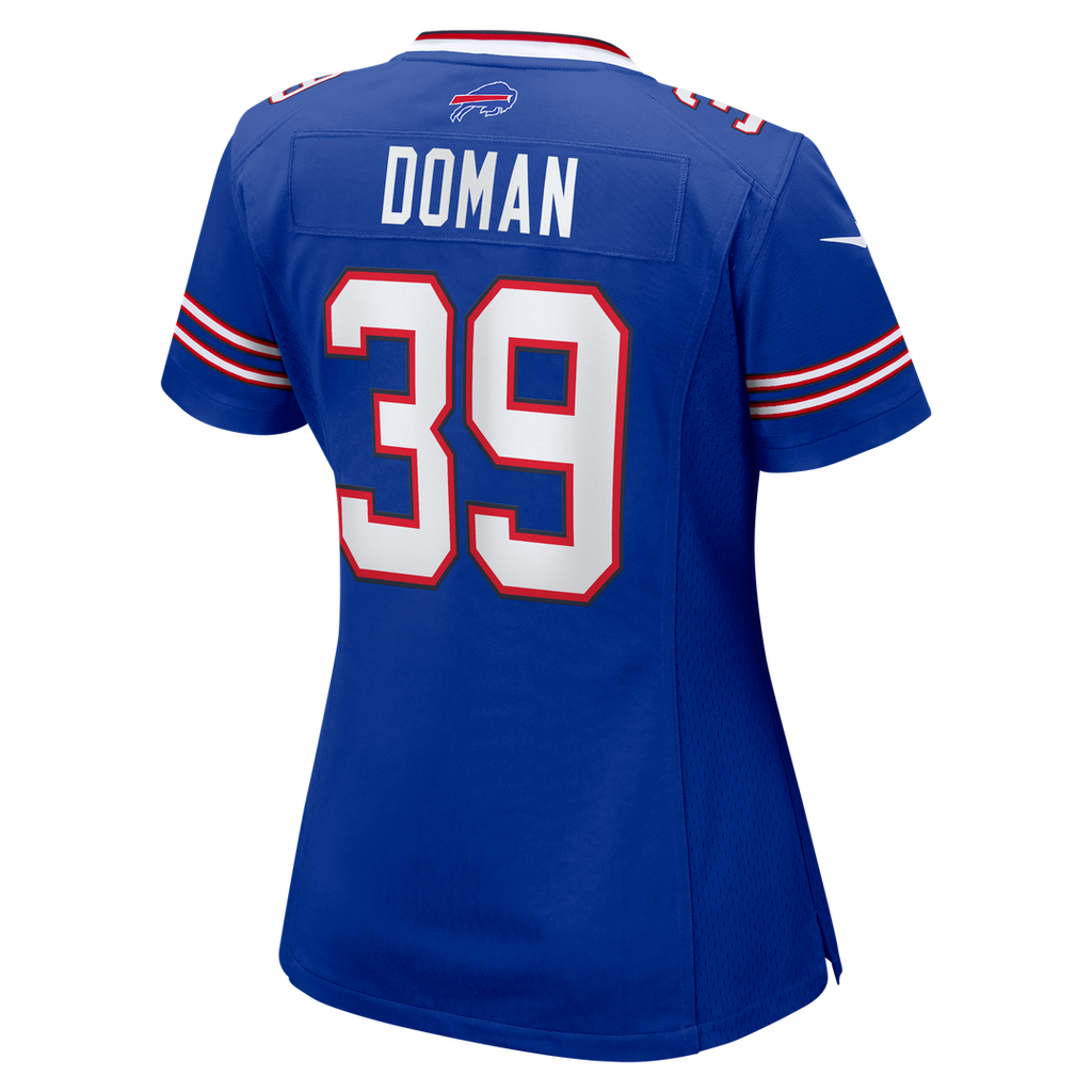 Tommy Doman Buffalo Bills Nike Women's Team Game Jersey - Royal Official NFL Team Apparel Football Fan Gear