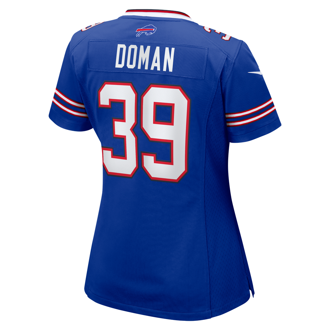 Tommy Doman Buffalo Bills Nike Women's Team Game Jersey - Royal Official NFL Team Apparel Football Fan Gear