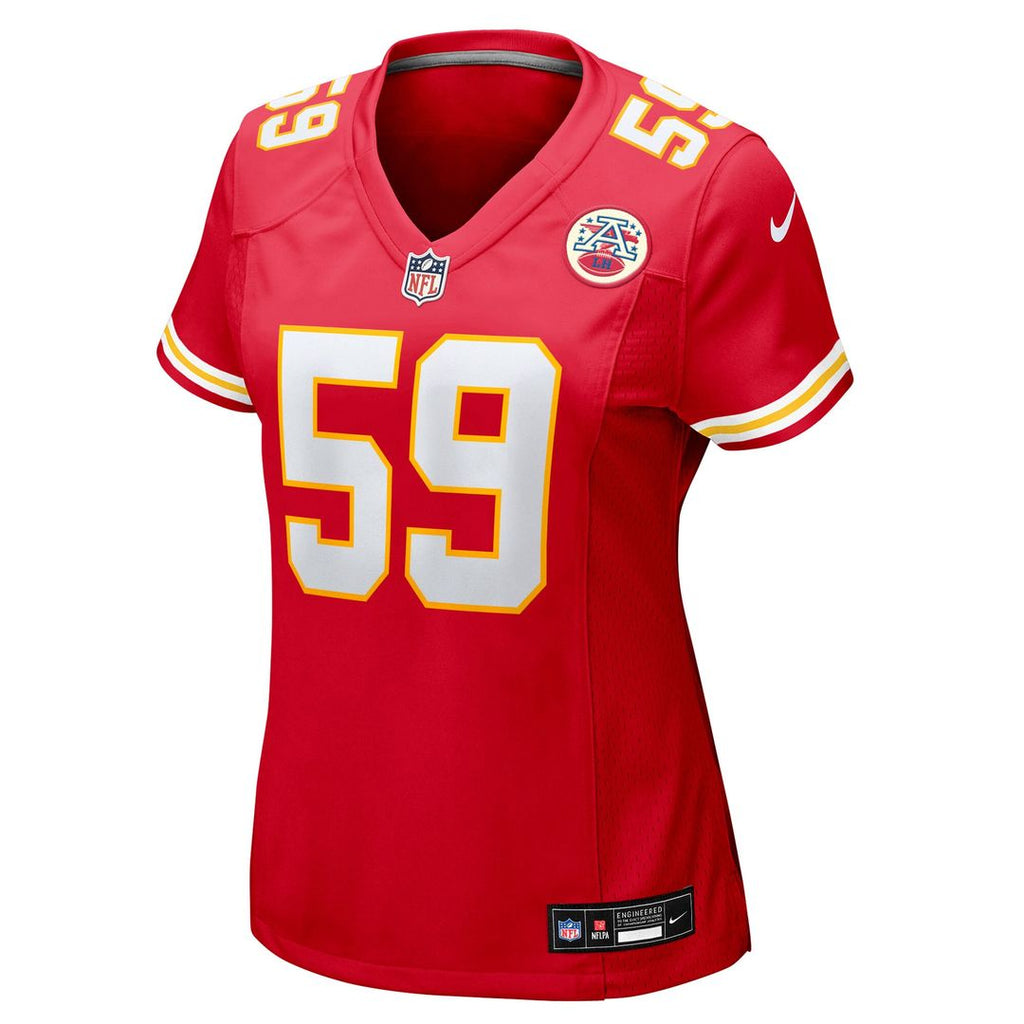 Cooper McDonald Kansas City Chiefs Nike Women's Team Game Jersey - Red Official NFL Team Apparel Football Fan Gear