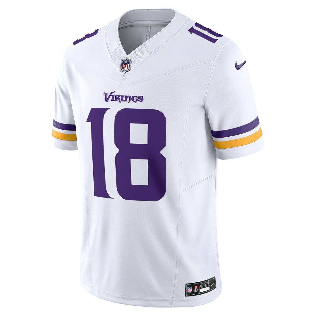Justin Jefferson Minnesota Vikings Nike Vapor F.U.S.E. Limited Jersey - White Official NFL Team Apparel Football Fan Gear