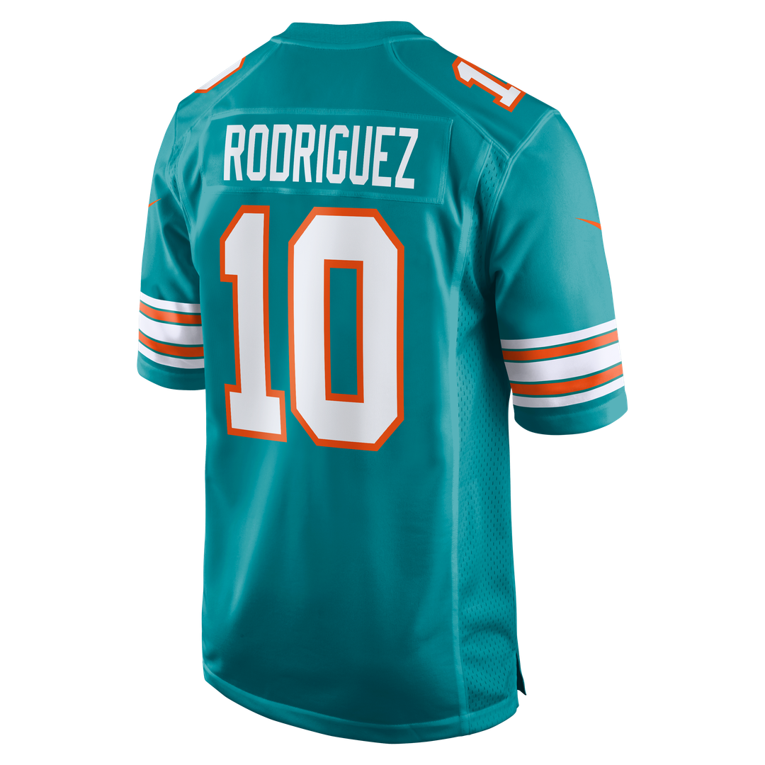 Jacob Rodriguez Miami Dolphins Nike Alternate Game Jersey - Aqua Official NFL Team Apparel Football Fan Gear