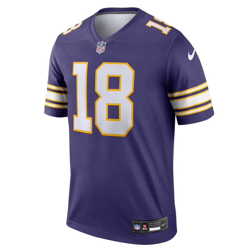 Justin Jefferson Minnesota Vikings Nike Legend Player Performance Top - Purple NFL Fan Gear Popular Style