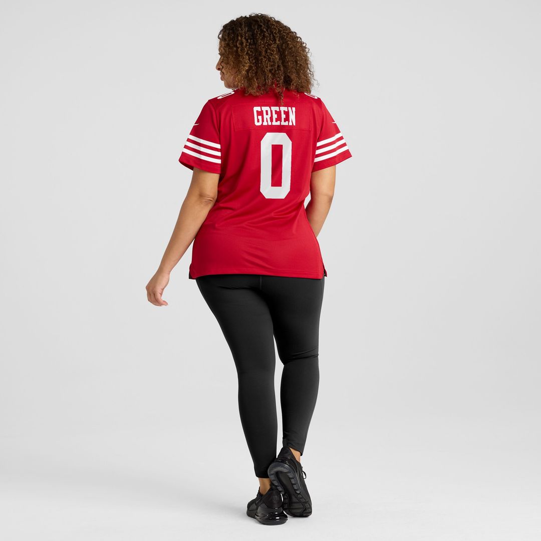 Renardo Green San Francisco 49ers Nike Women's Team Game Jersey - Scarlet Official NFL Team Apparel Football Fan Gear