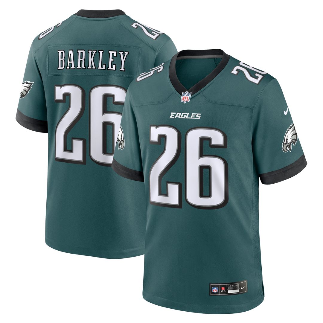Saquon Barkley Philadelphia Eagles Nike Game Player Jersey - Midnight Green Official NFL Team Apparel Football Fan Gear