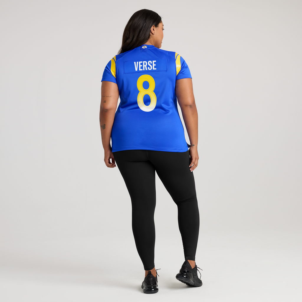 Jared Verse Los Angeles Rams Nike Women's Team Game Jersey - Royal Official NFL Team Apparel Football Fan Gear