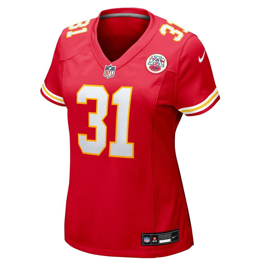 Jeffrey Bassa Kansas City Chiefs Nike Women's Team Game Jersey - Red Official NFL Team Apparel Football Fan Gear